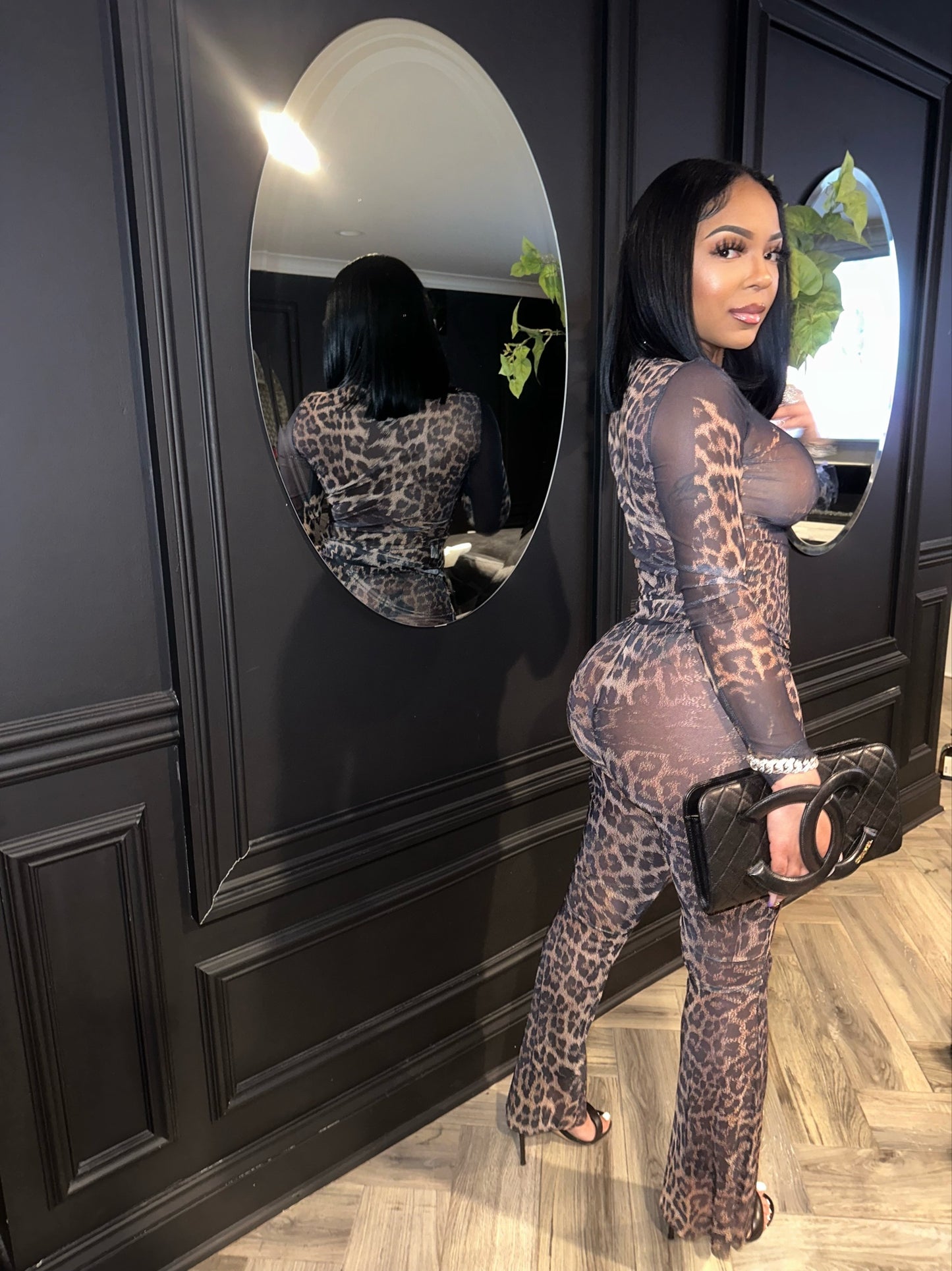 “Cheetah print” 2 piece set