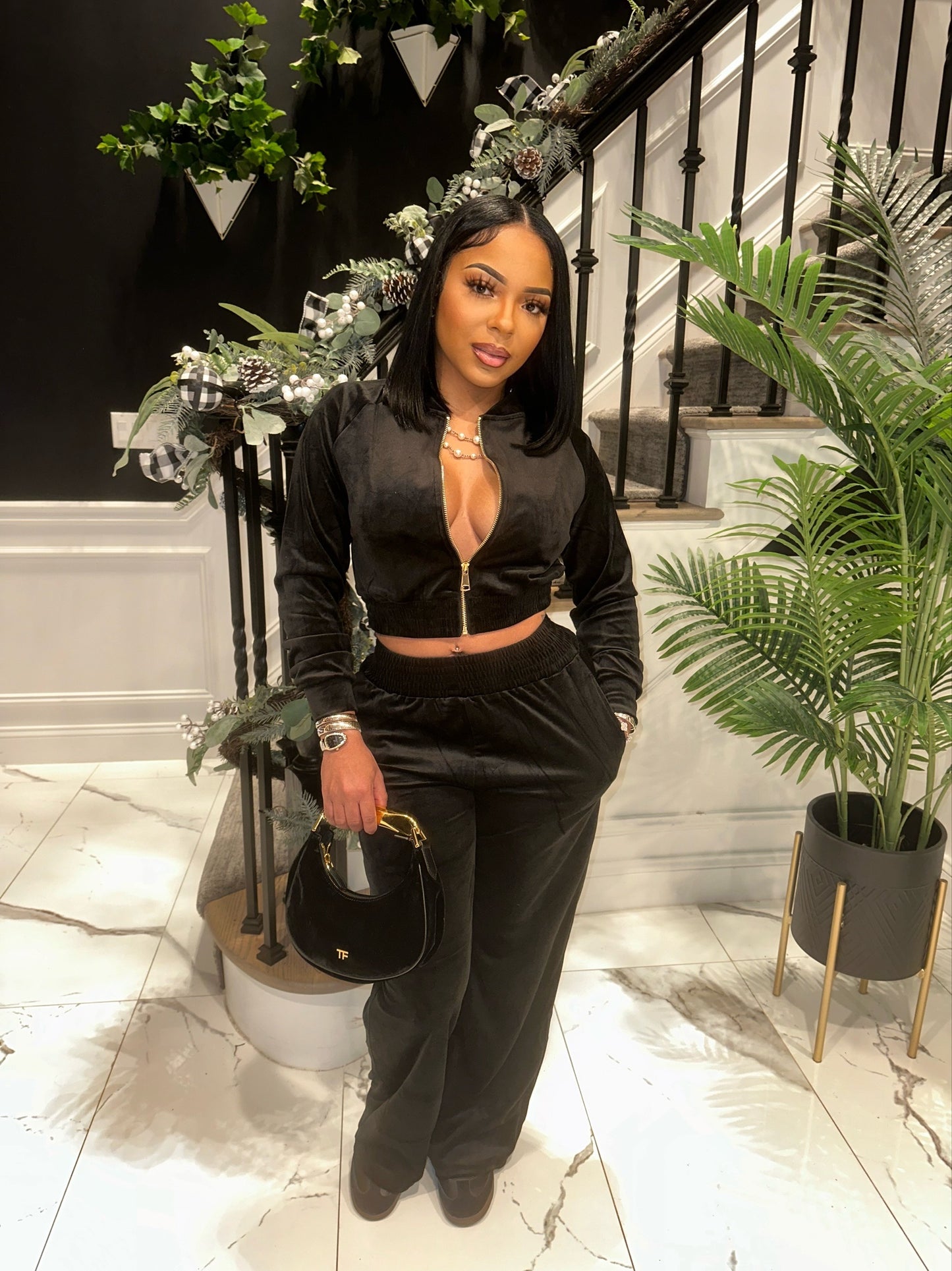 Black “Low key” sweatsuit